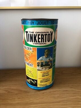 Huge lot of Vintage TINKERTOY Construction Toys - Played with Condition